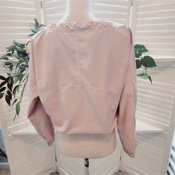 ATHLETA CREAM ZIP UP DRAW WAIST JACKET SIZE XS - Picture 4 of 6